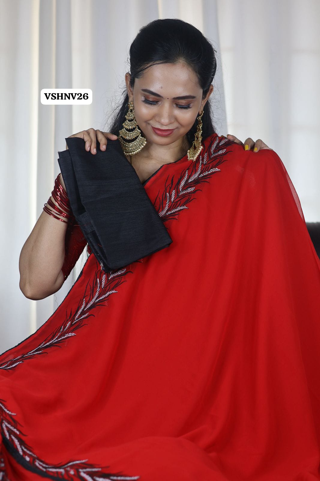 Premium georgette saree😍 offer
