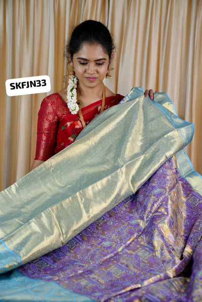 Kanchi semi silk saree 🥳