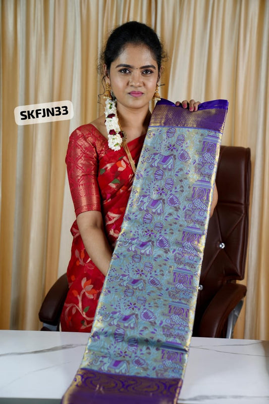 Kanchi semi silk saree🥳