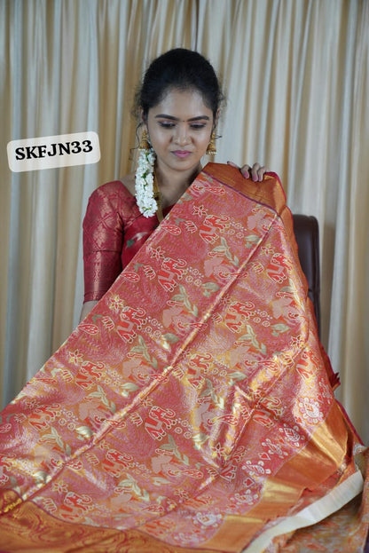 Kanchi semi silk saree 🥳