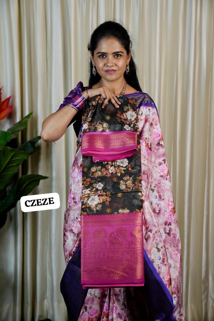 Digital print saree sold❌