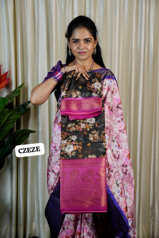 Digital print saree sold❌