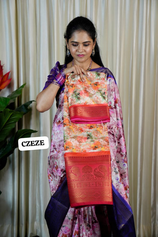 Digital print saree sold❌