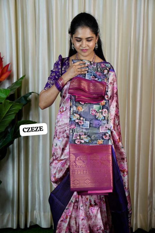 Digital print saree sold❌