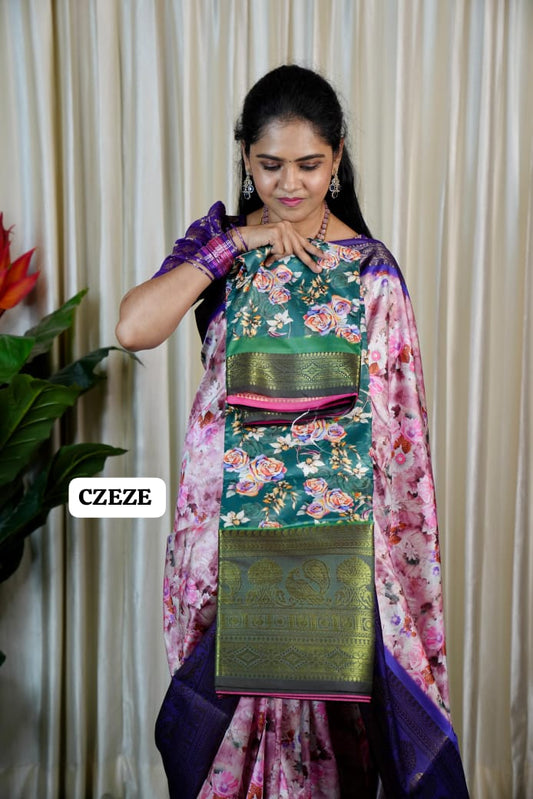 Digital print saree prebook 🥳