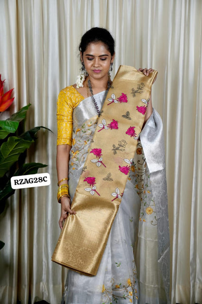 Embroidery tissue gold 🌷 PINK-ROSE🥰