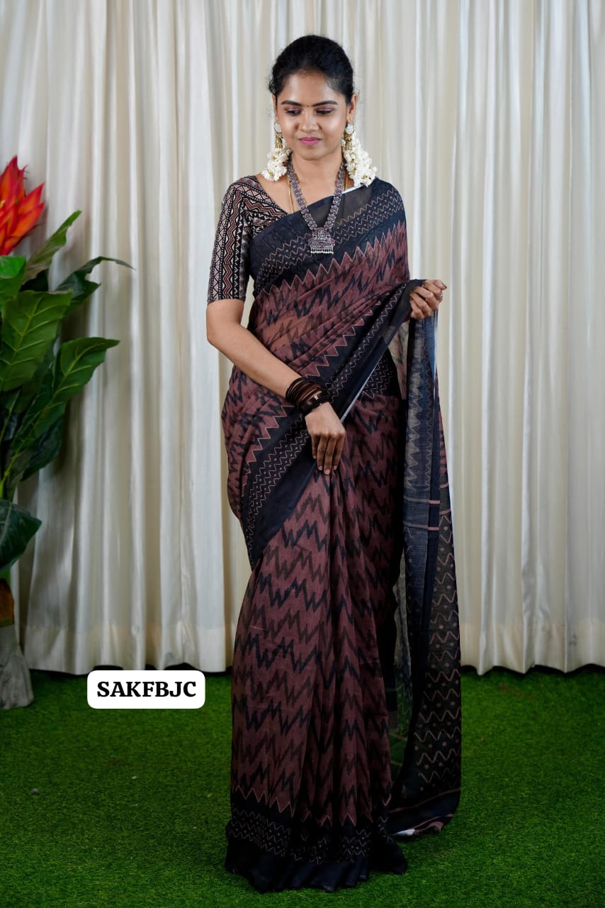 Jute cotton saree prebook❌