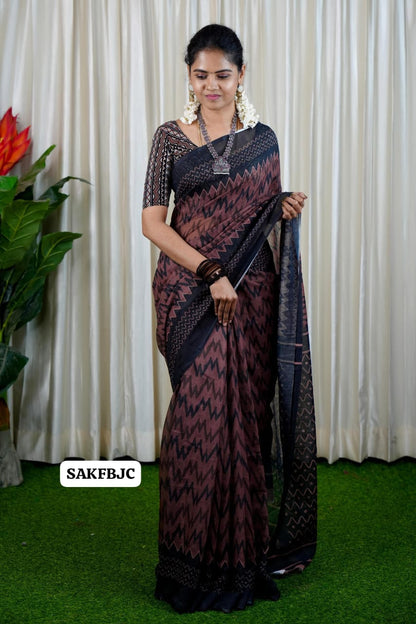 Jute cotton saree prebook❌