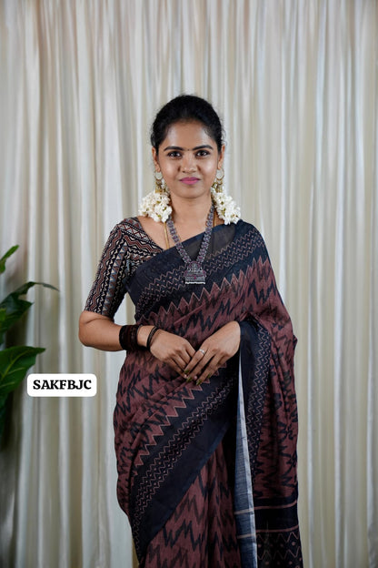 Jute cotton saree prebook❌