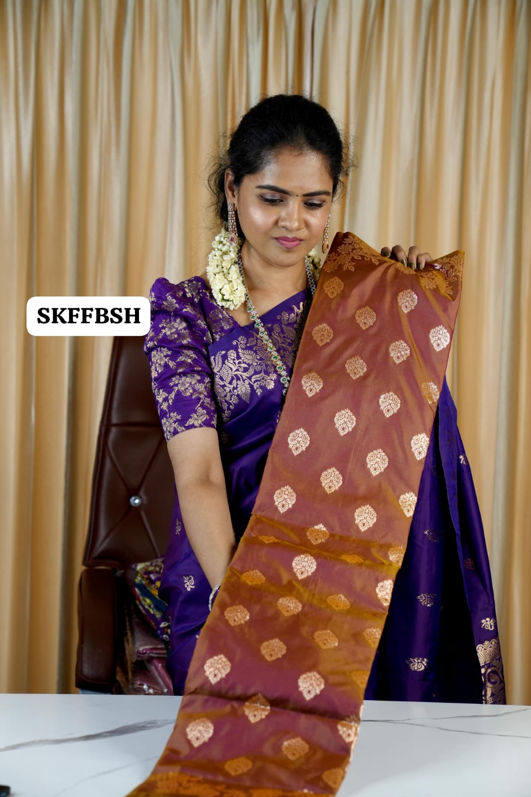 Semi soft silk saree sold❌