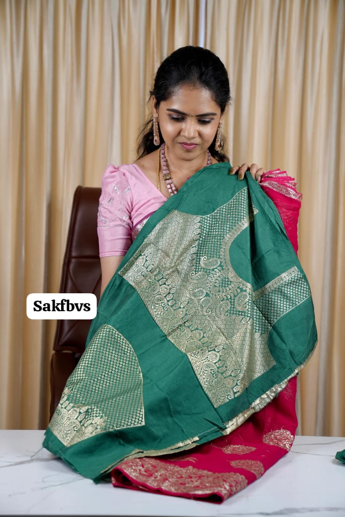 Viscose georgette saree 🥳