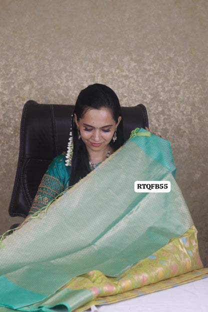 Aadi offer🤩Premium quality shining multiple color katan silk saree 🤗
