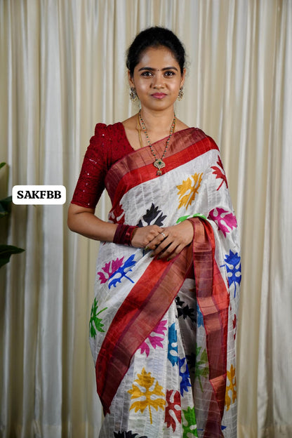 Semi tussar saree 🤗