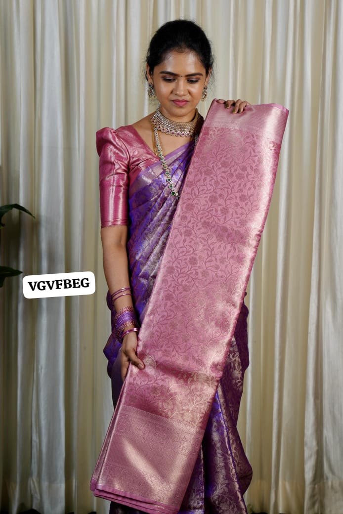 Katan glass tissue saree 🥳prebook