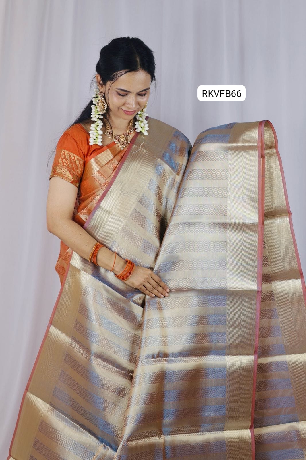 Tissue semi silk saree ❌