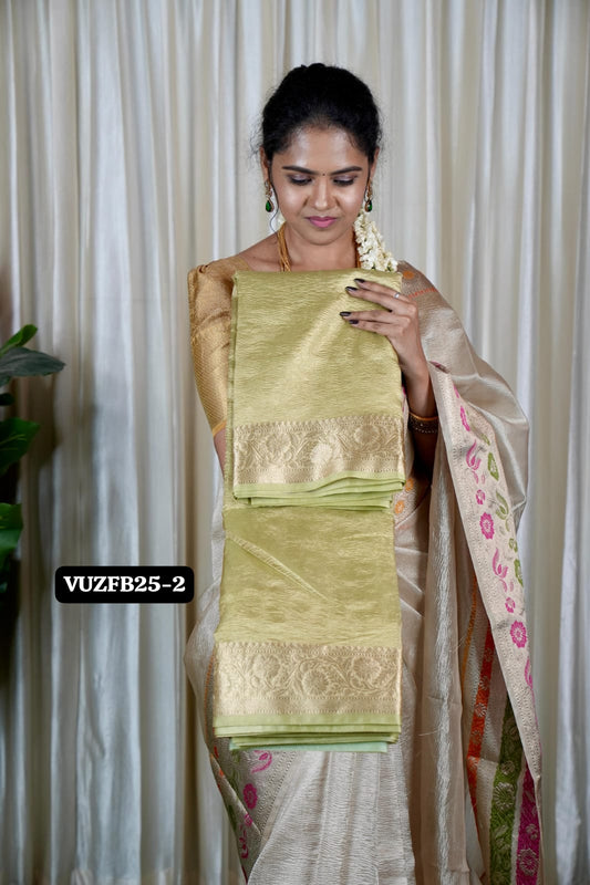 Crushed tissue saree 🥰😎