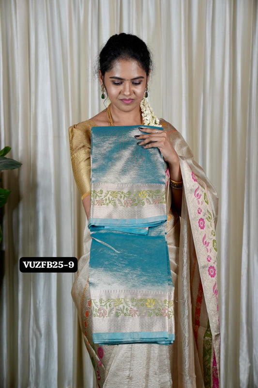 Crushed tissue saree ❌