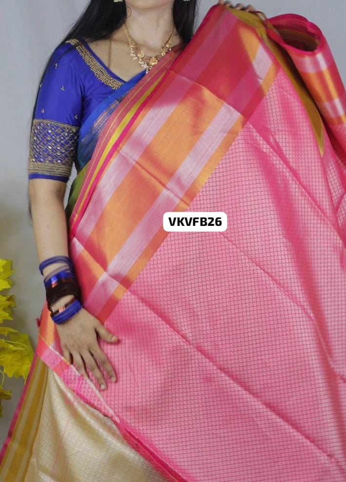 Kajal Aggarwal inspired katan semi soft silk saree😍