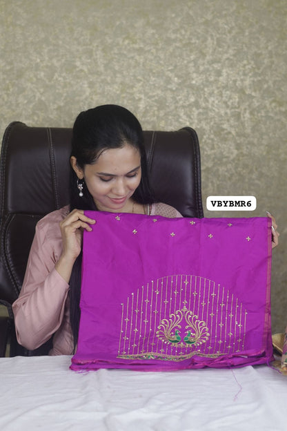 Combo offer 😍  Golden soft tissue saree + work blouse