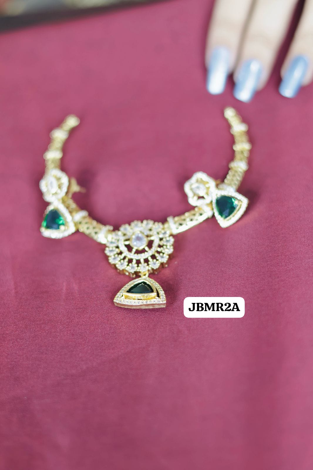 Manju warrior inspired stone jwel set with chain 🥳