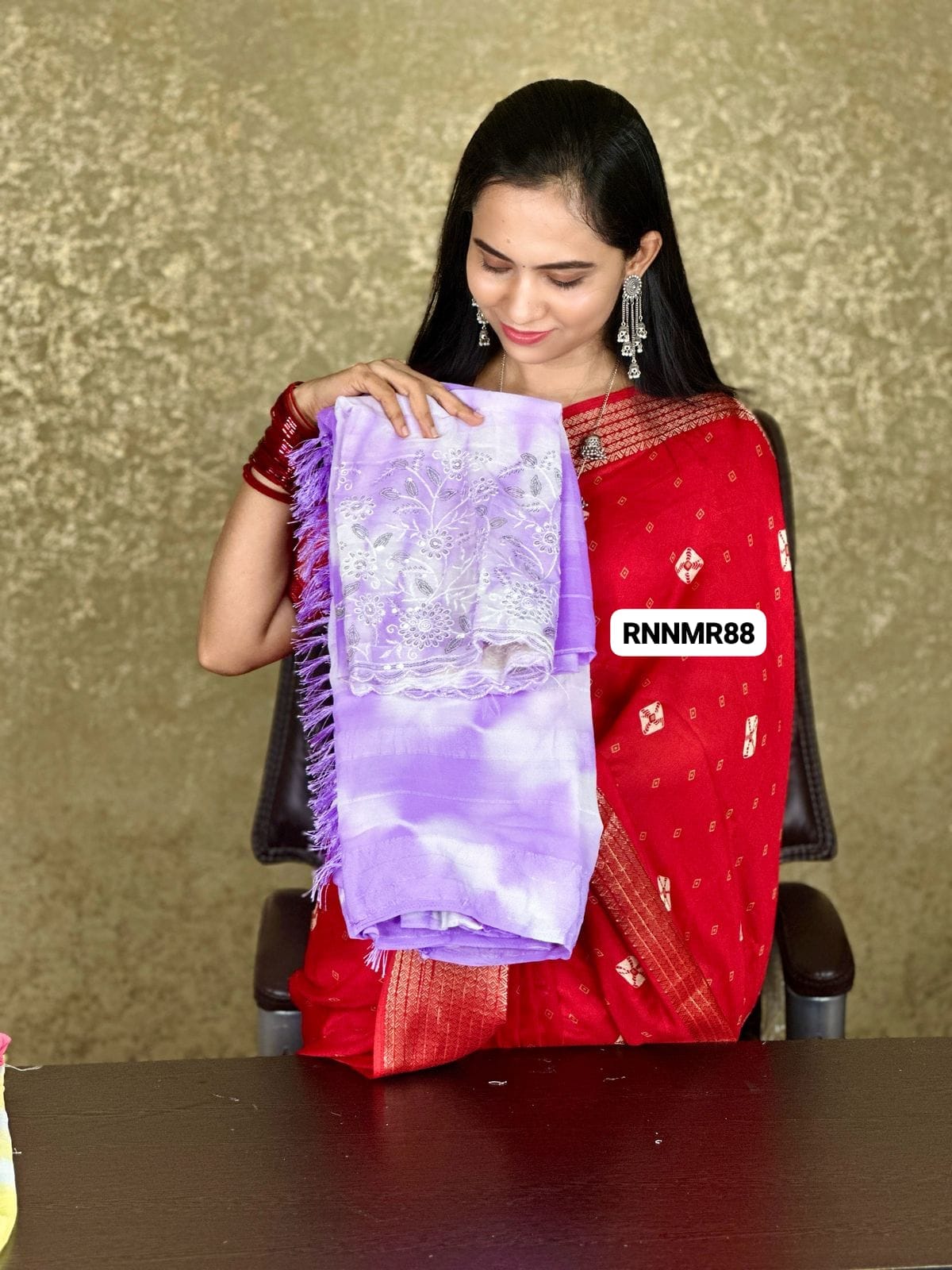 Premium georgette tie and dye saree with chumkey work blouse  prebook ❌