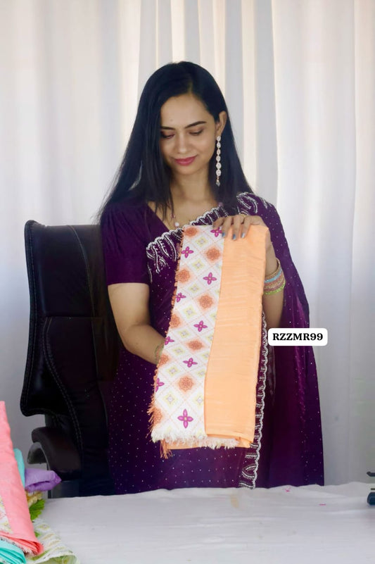 Office wear Chiffon saree 😍🥳 offer🥳