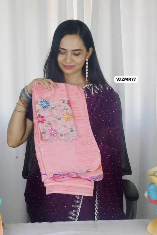 Office wear chiffon saree ❌❌❌