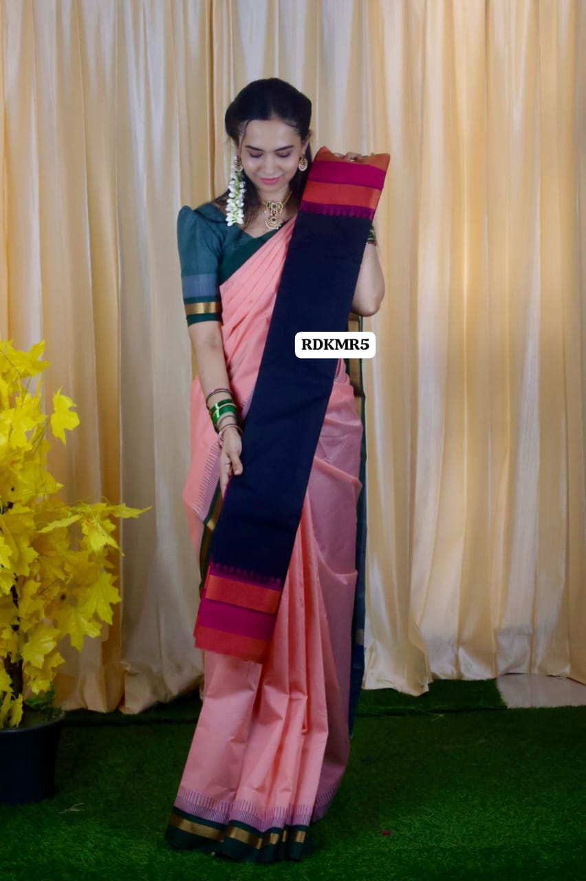 Silk cotton saree with trending color prebook 🥳✅