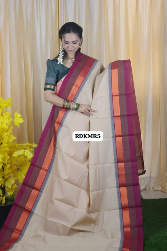 Silk cotton saree with trending color 🥳