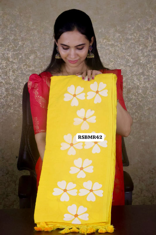Khadhi cotton saree with running blouse 🥳✅