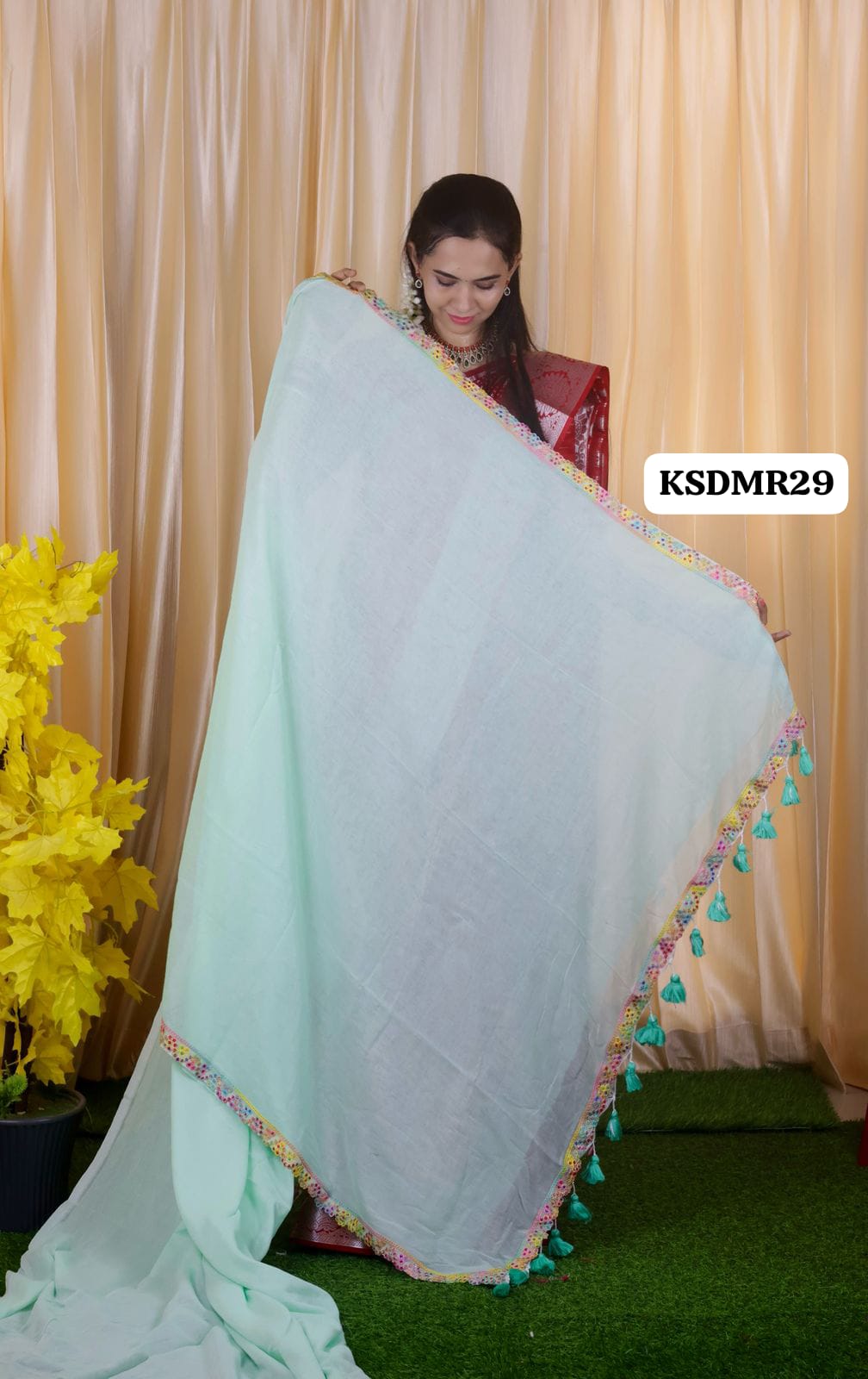 Aadi offer  🌹Pure cotton saree with lace work border offer🤗