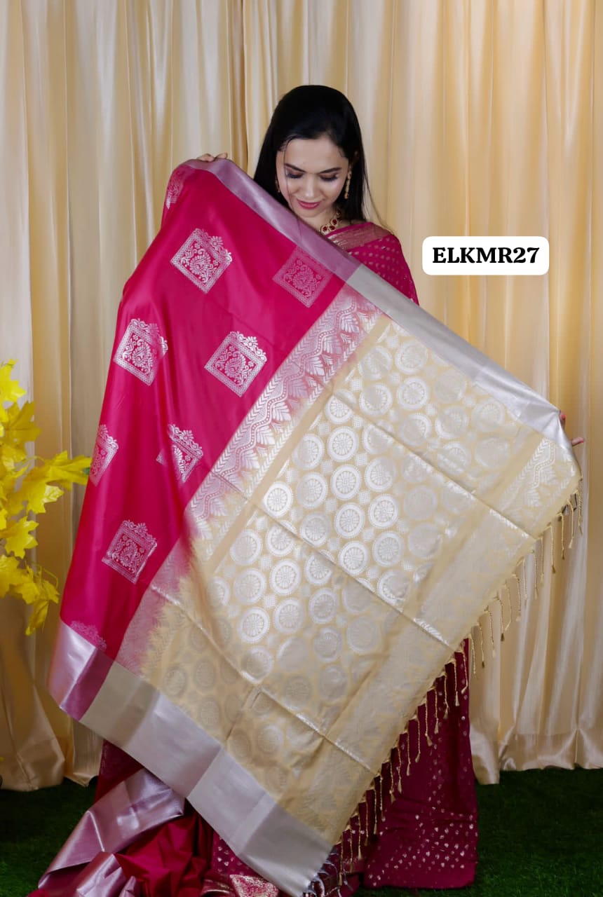Semi soft silk saree 😍😎🍄🥳