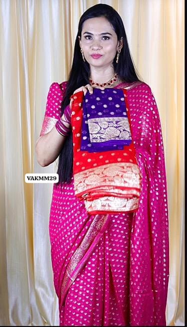 Viscose georgette saree 🥳