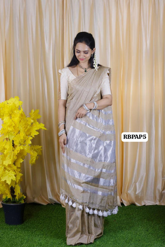 Premium quality khadhi tissue cotton saree ❌
