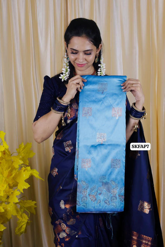 Most trending Semi soft silk saree with zari weaving😍🥳