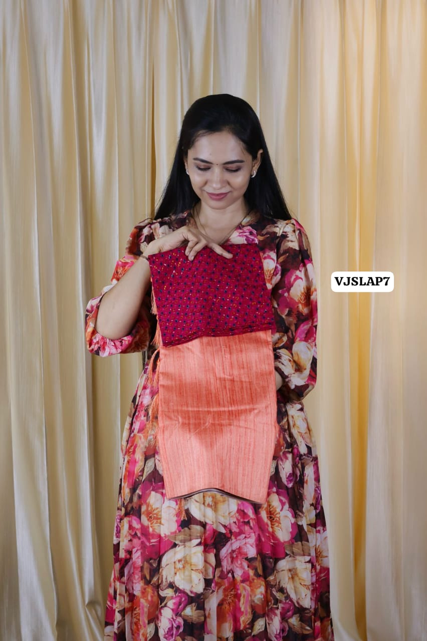 Aadi offer 🤩Soft smooth cotton silk feel in moonga tussar silk  🤗