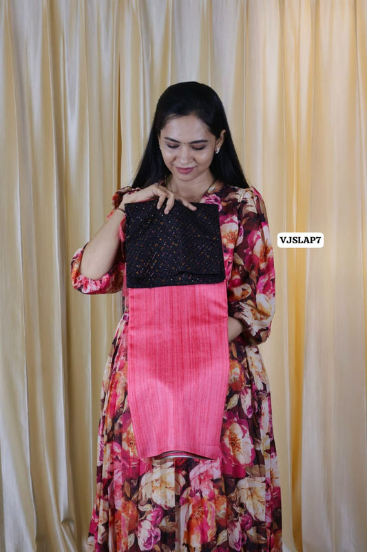 Soft smooth cotton silk feel in moonga tussar silk ❌