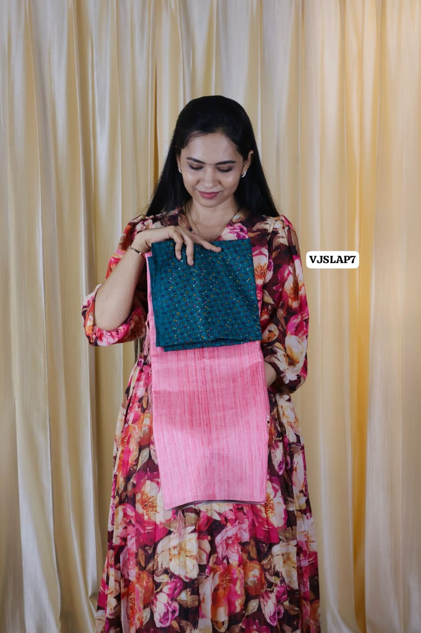 Aadi offer 🤩Soft smooth cotton silk feel in moonga tussar silk 🤗