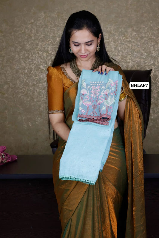 Aadi offer🌹Designer chiffon saree with lace work border at just Rs. 1099 🤗
