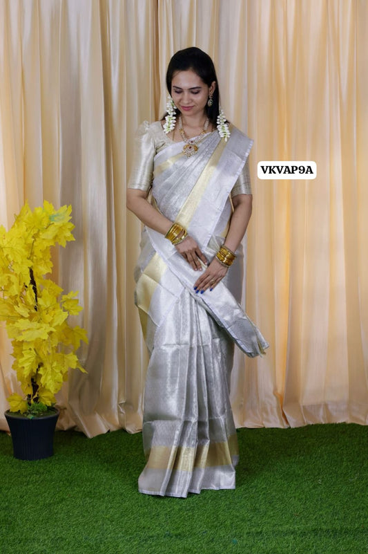 Bridal katan semi soft tissue saree  🥳