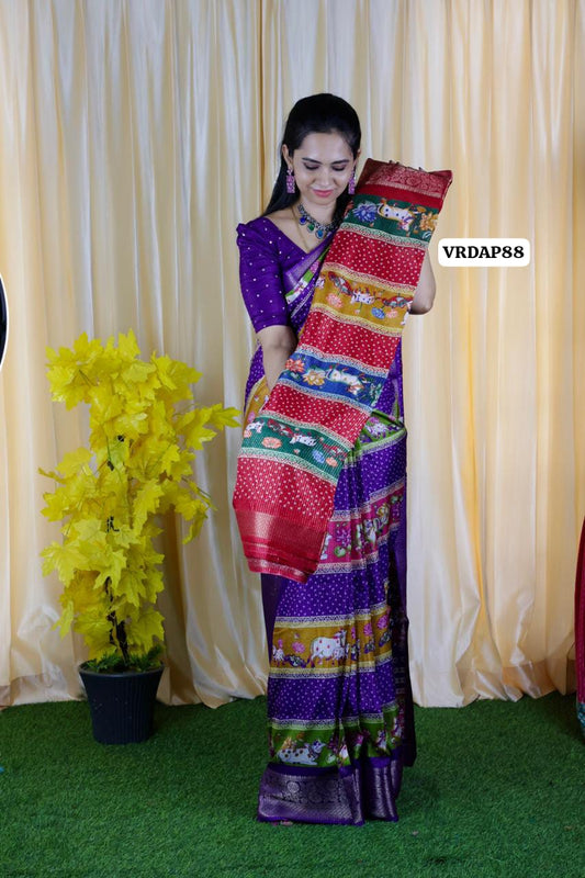 New design daily wear semi dola silk saree with zari weaving🥳
