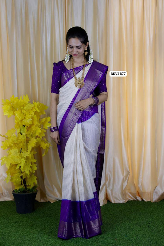 Warm silks plus viscose mixed fabric saree 🥳