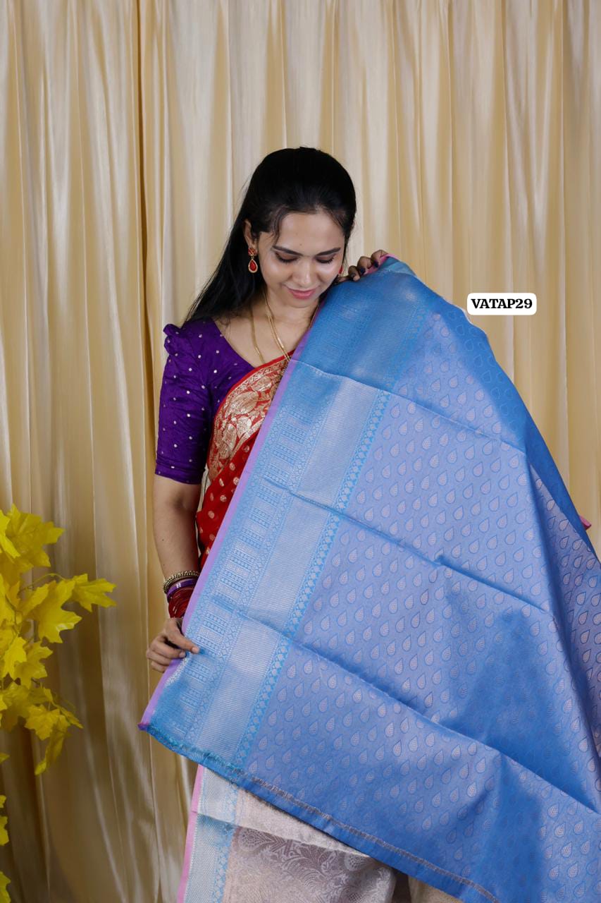 Katan semi silk saree 🥳