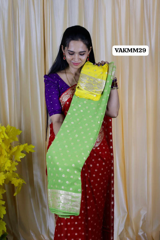Viscose georgette saree 😍🥳