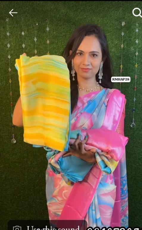 Butter soft chiffon sarees❌