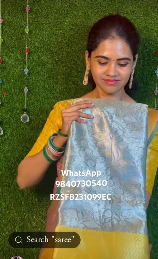 Sneha inspired tissue katan silk sarees🥳