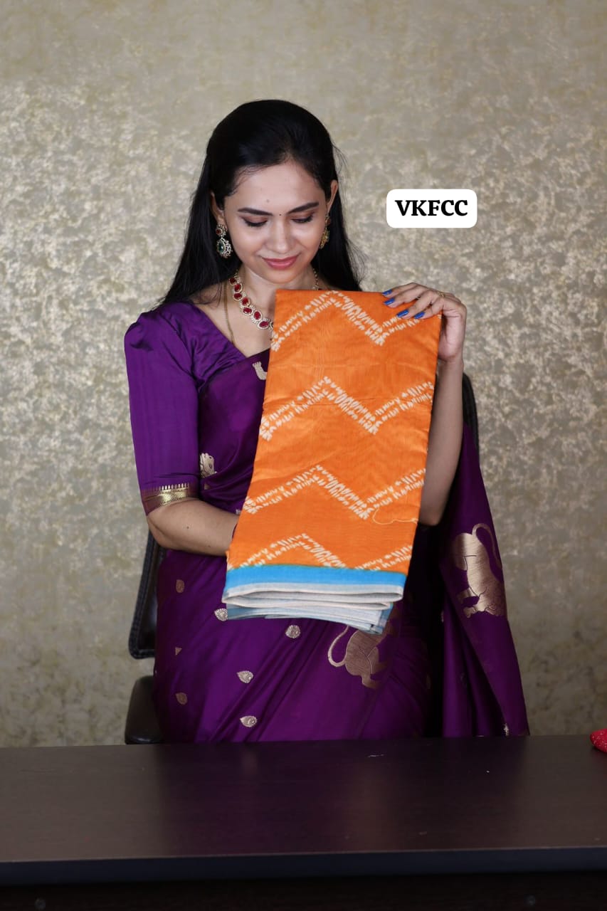 Linen cotton saree 🥳 prebook Dispatch time 18 to 20 days