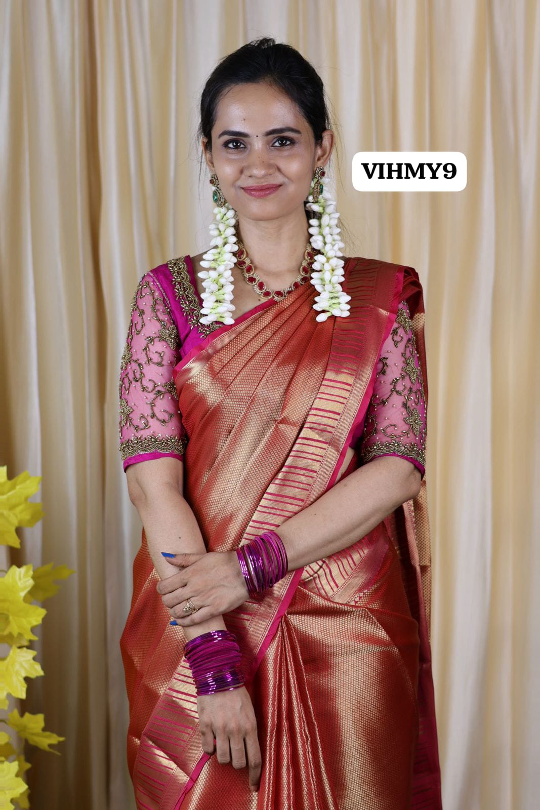 Bridal tissue semi soft silk saree with complete zari weaving non transparent saree ❌