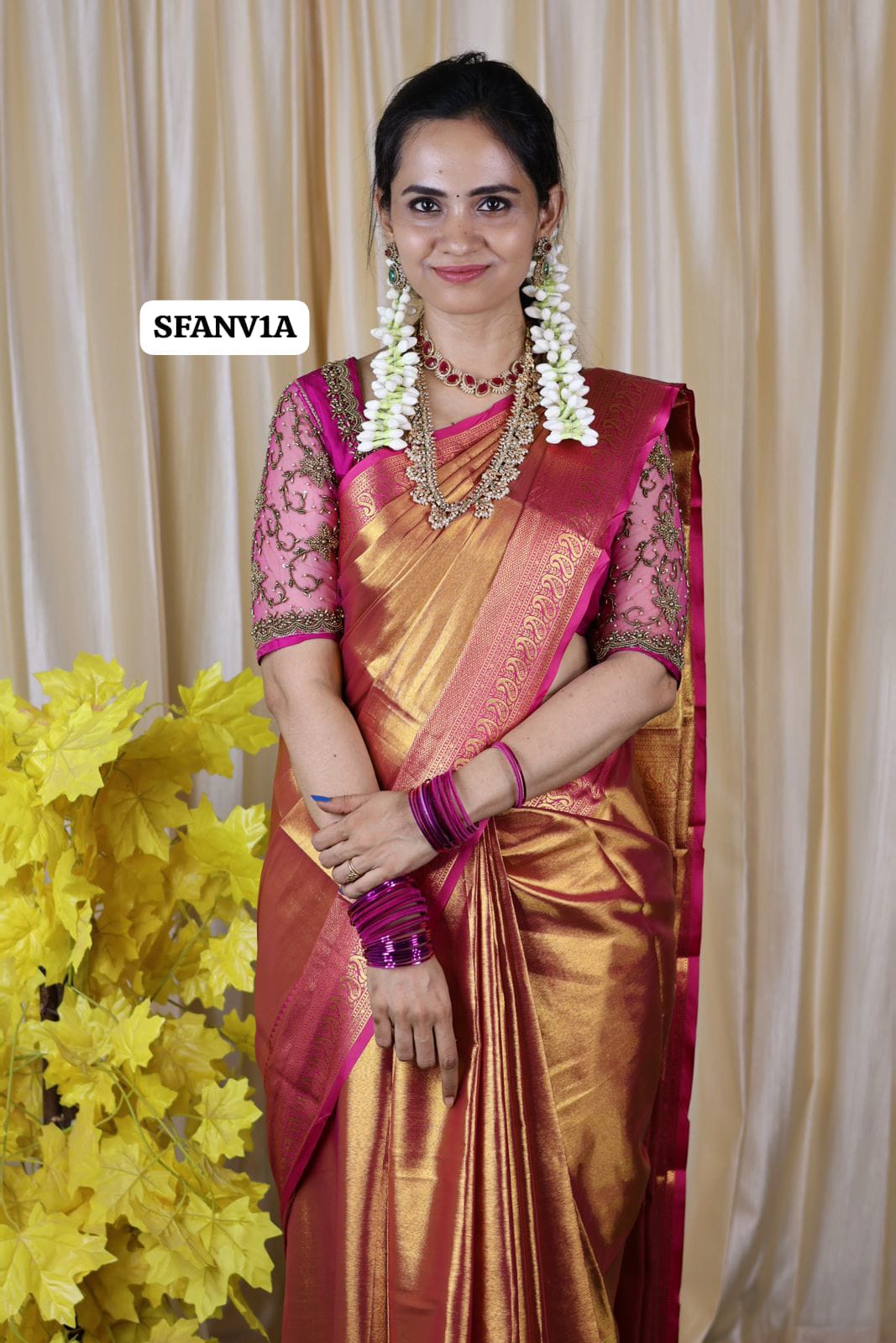 Premium Kanchi bridal semi silk saree 🍄🥳