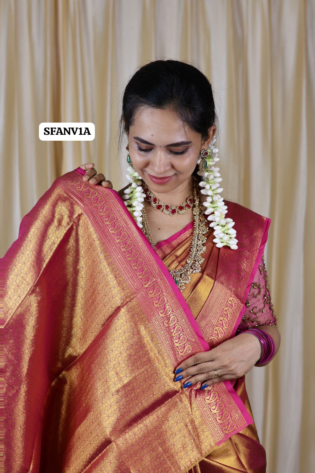 Premium Kanchi bridal semi silk saree 🍄🥳